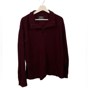 American Eagle Men’s Prep Fit Henley Sweater, Size L